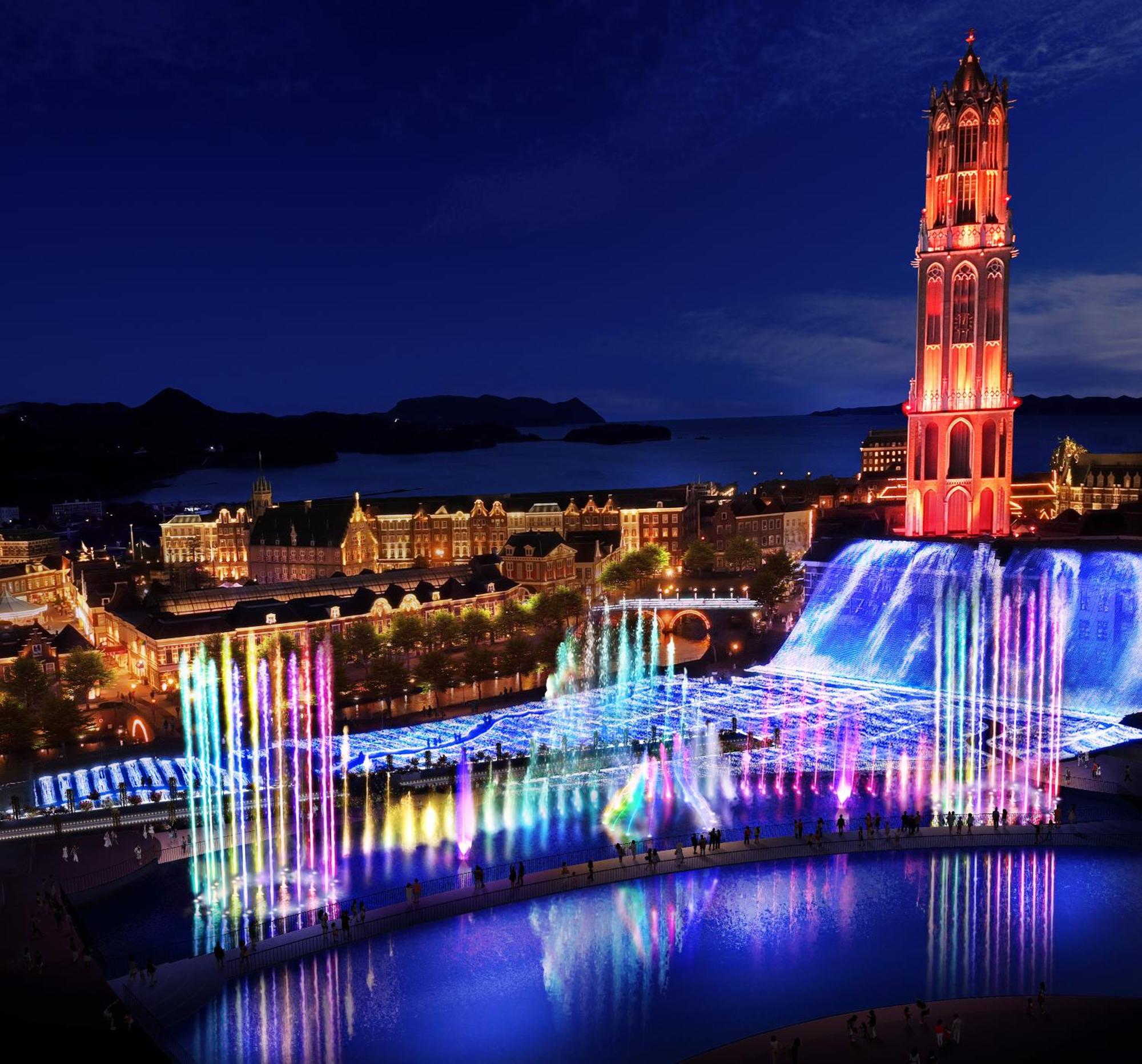 Hotel Den Haag Huis Ten Bosch Сасебо Экстерьер фото Fountain of the Three Sisters